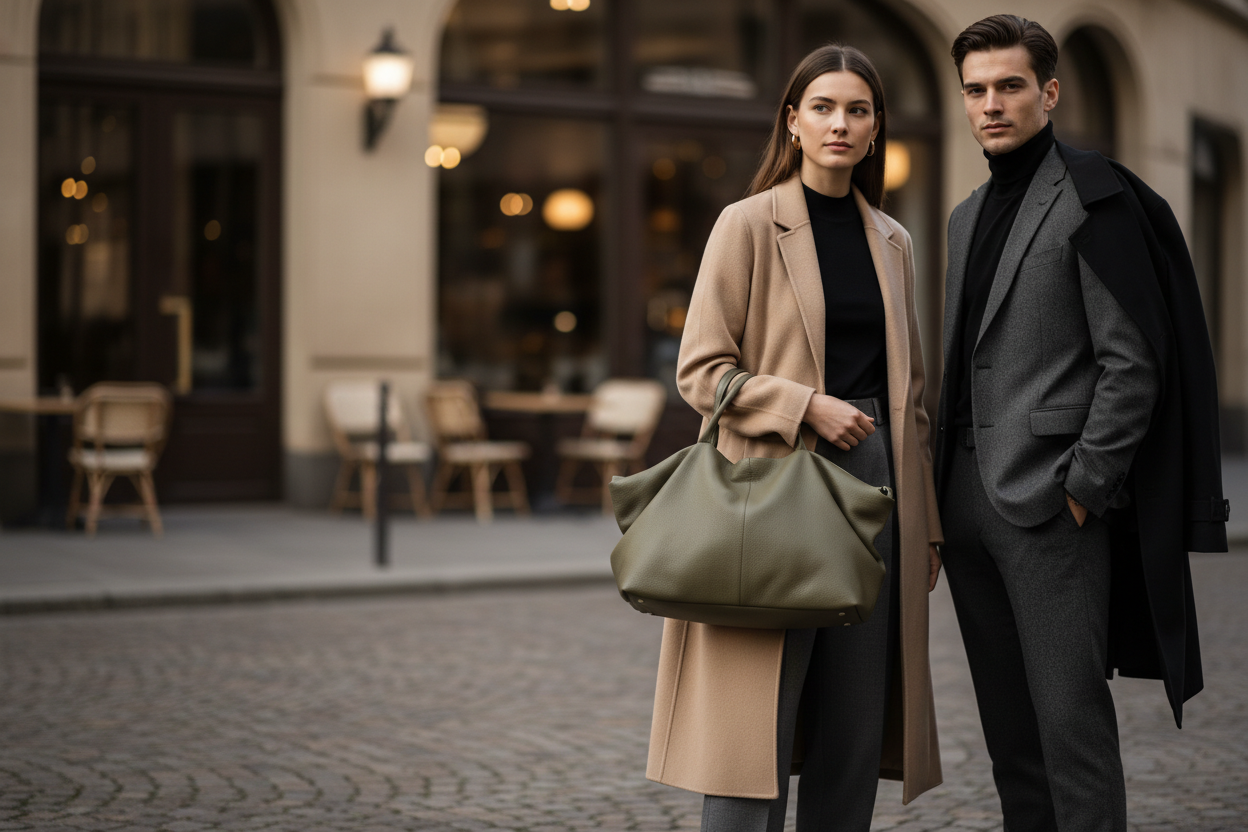 Banner editorial minimalista estilo lujo silencioso